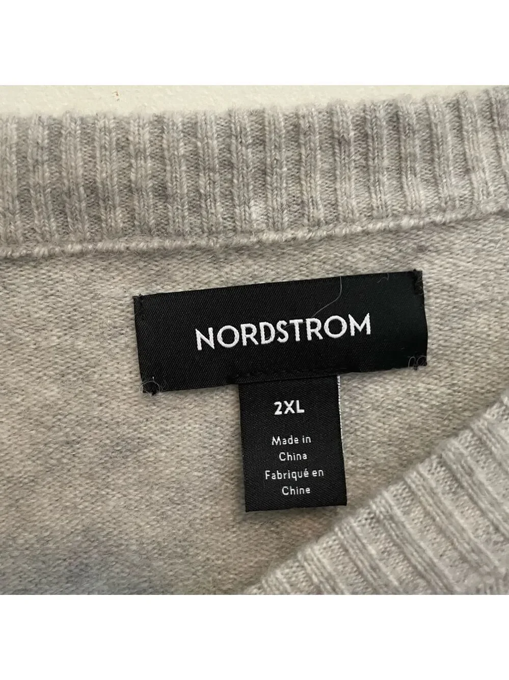 𝅺nordstrom Mens gray crewneck sweater